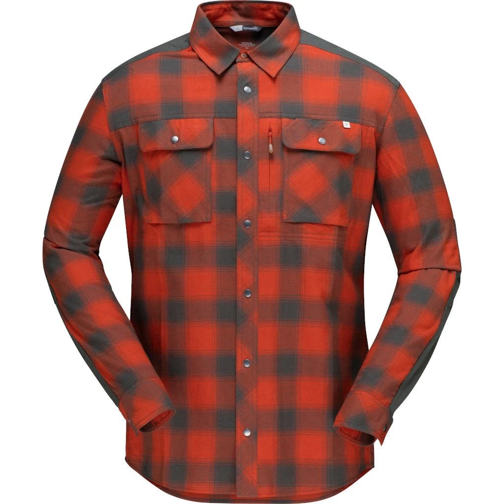 Norrona Camisa De Franela Hombre - Svalbard - Rooibos Tea/Slate Grey 2 Norrona Camisa De Franela Hombre - Svalbard - Rooibos Tea/Slate Grey - Imagen 2