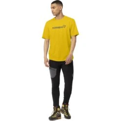 Norrona Camiseta Hombre - /29 Cotton Norrøna Viking - Sulphur -Norrona norrona 29 cotton norrona viking t shirt men sulphur model 1 1400214