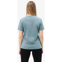 Norrona Camiseta Mujer - /29 Cotton Norrøna Viking - Tourmaline -Norrona norrona 29 cotton norrona viking t shirt women tourmaline model 2 1151645