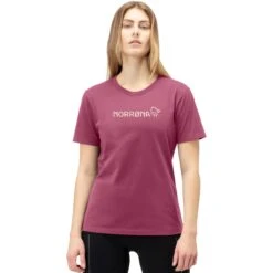 Norrona Camiseta Mujer - /29 Cotton Norrøna Viking - Violet Quartz