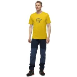 Norrona Camiseta Hombre - /29 Cotton Viking - Sulphur -Norrona norrona 29 cotton viking t shirt men sulphur model 1 1400228