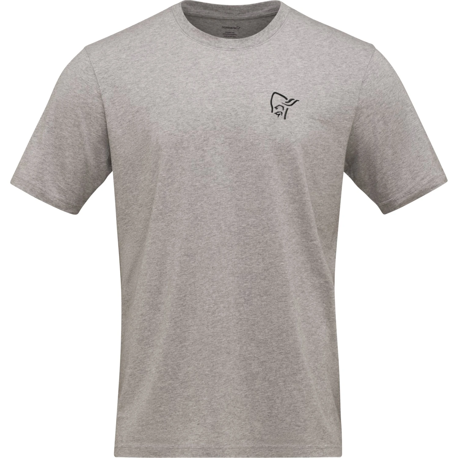 Norrona Camiseta Hombre - /29 Cotton Vikinghead Embroidery - Grey Melange 2 Norrona Camiseta Hombre - /29 Cotton Vikinghead Embroidery - Grey Melange - Imagen 2