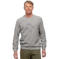 Norrona Sudadera - Crew Neck Unisex - Drizzle Melange