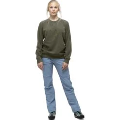 Norrona Sudadera - Crew Neck Unisex - Olive Night -Norrona norrona crew neck unisex longsleeve olive night 5 1024883