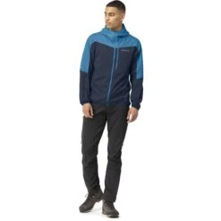 Norrona Chaqueta Hombre - Falketind Aero60 Hood - Hawaiian Surf/Indigo Night -Norrona norrona falketind aero60 hood men hawaiian surf indigo night 1 1460577