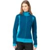 Norrona Chaqueta Mujer - Falketind Alpha120 Zip Hood - Aquarius/Mykonos Blue