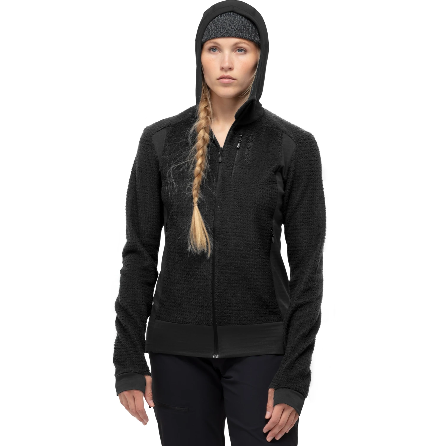 Norrona Chaqueta Mujer - Falketind Alpha120 Zip Hood - Caviar 1 Norrona Chaqueta Mujer - Falketind Alpha120 Zip Hood - Caviar