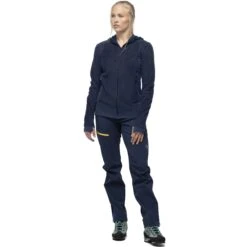Norrona Chaqueta Mujer - Falketind Alpha120 Zip Hood - Indigo Night -Norrona norrona falketind alpha120 zip hood women indigo night 2 1460608