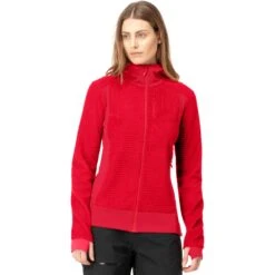 Norrona Chaqueta Mujer - Falketind Alpha120 Zip Hood - Jester Red
