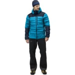 Norrona Plumífero Chaqueta Hombre - Falketind Down750 Hood - Hawaiian Surf/Indigo Night -Norrona norrona falketind down750 hood jacket men hawaiian surf indigo night 3 1025061