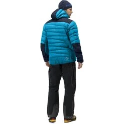 Norrona Plumífero Chaqueta Hombre - Falketind Down750 Hood - Hawaiian Surf/Indigo Night -Norrona norrona falketind down750 hood jacket men hawaiian surf indigo night 4 1025062