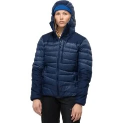 Norrona Plumífero Chaqueta Mujer - Falketind Down750 Hood - Indigo Night