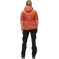 Norrona Plumífero Chaqueta Mujer - Falketind Down750 Hood - Orange Alert/Peach Amber -Norrona norrona falketind down750 hood jacket women orange alert peach amber 4 1253562