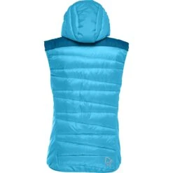 Norrona Chaleco Plumas Mujer - Falketind Down750 - Aquarius/Mykonos Blue -Norrona norrona falketind down750 vest women aquarius mykonos blue 3 1517587