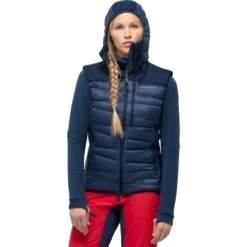 Norrona Chaleco Plumas Mujer - Falketind Down750 - Indigo Night