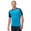 Norrona Camiseta Hombre - Falketind Equaliser Merino - Hawaiian Surf/Indigo Night