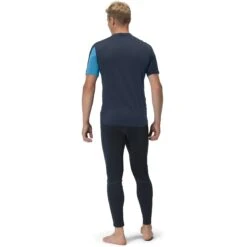 Norrona Camiseta Hombre - Falketind Equaliser Merino - Hawaiian Surf/Indigo Night -Norrona norrona falketind equaliser merino t shirt men hawaiian surf indigo night 3 1460900