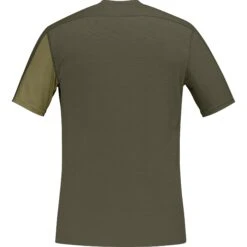 Norrona Camiseta Hombre - Falketind Equaliser Merino - Olive Drab/Olive Night -Norrona norrona falketind equaliser merino t shirt men olive drab olive night 2 1341484