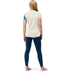 Norrona Camiseta Mujer - Falketind Equaliser Merino - Hawaiian Surf/Snowdrop -Norrona norrona falketind equaliser merino t shirt women hawaiian surf snowdrop 5 1517599