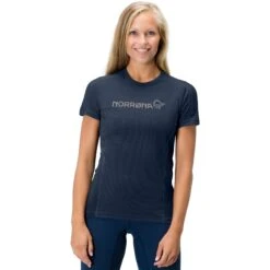 Norrona Camiseta Mujer - Falketind Equaliser Merino - Indigo Night