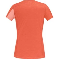 Norrona Camiseta Mujer - Falketind Equaliser Merino - Peach Amber/Orange Alert -Norrona norrona falketind equaliser merino t shirt women peach amber orange alert 2 1253641