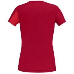 Norrona Camiseta Mujer - Falketind Equaliser Merino - True Red/Jester Red -Norrona norrona falketind equaliser merino t shirt women true red jester red 2 1123971