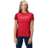 Norrona Camiseta Mujer - Falketind Equaliser Merino - True Red/Jester Red