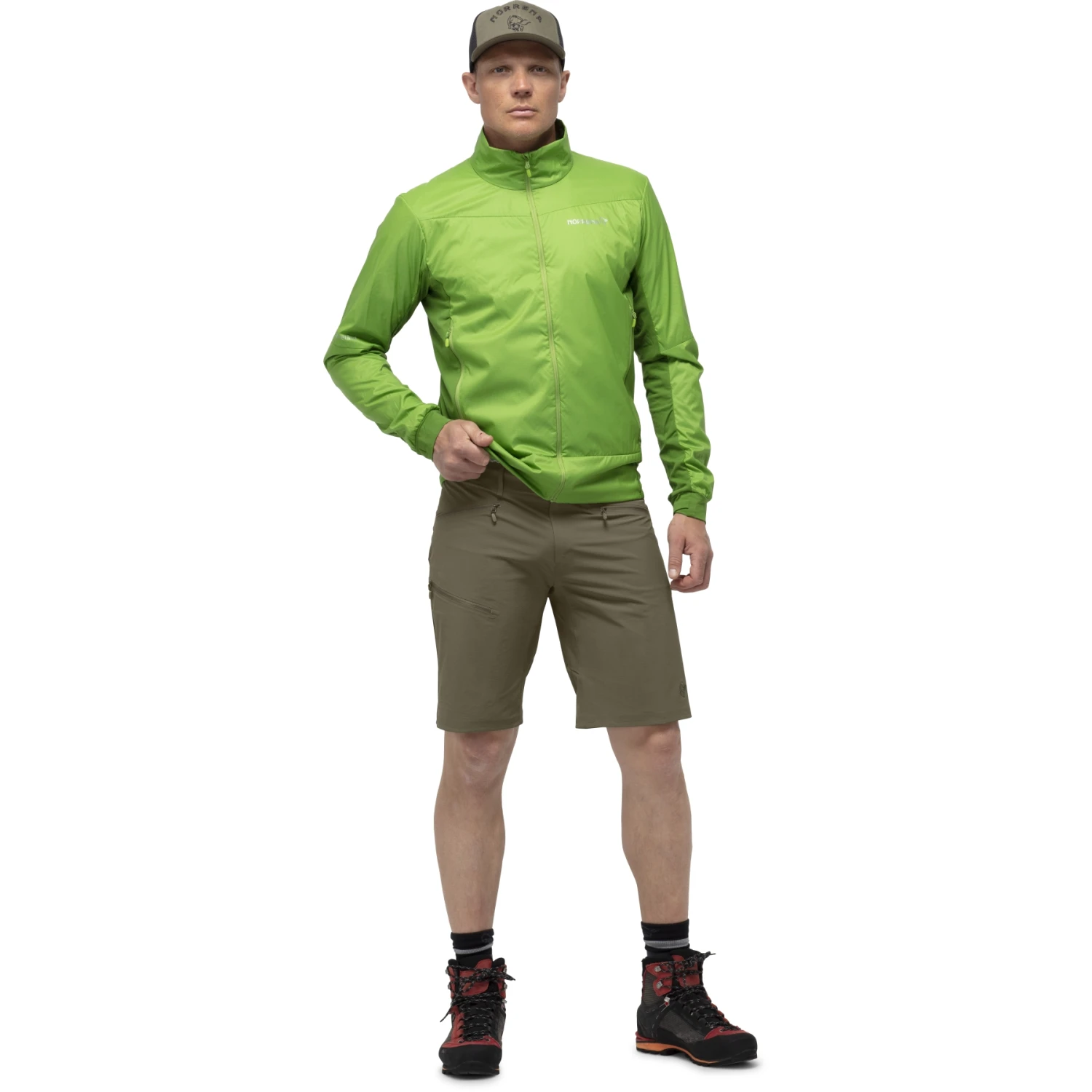 Norrona Pantalones Cortos Hombre - Falketind Flex1 - Olive Night 4 Norrona Pantalones Cortos Hombre - Falketind Flex1 - Olive Night - Imagen 4