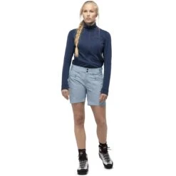 Norrona Pantalones Cortos Mujer - Falketind Flex1 - Blue Fog 8 Norrona Pantalones Cortos Mujer - Falketind Flex1 - Blue Fog -Norrona norrona falketind flex1 shorts women blue fog model 1 1399449