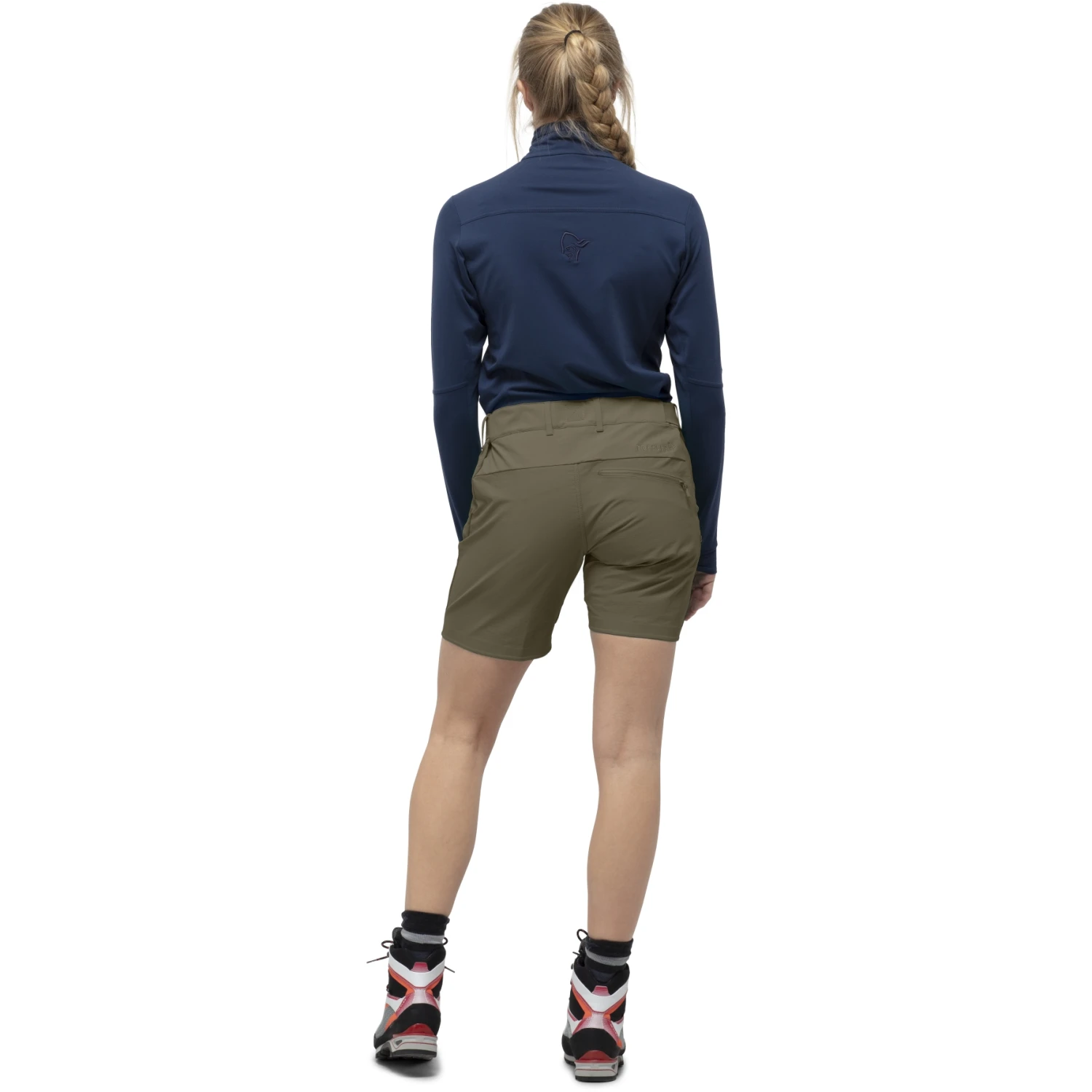 Norrona Pantalones Cortos Mujer - Falketind Flex1 - Olive Night 5 Norrona Pantalones Cortos Mujer - Falketind Flex1 - Olive Night - Imagen 5