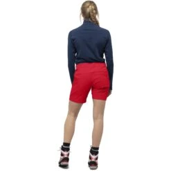 Norrona Pantalones Cortos Mujer - Falketind Flex1 - True Red -Norrona norrona falketind flex1 shorts women true red model 2 1399456