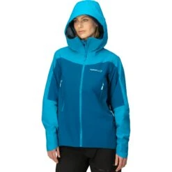 Norrona Chaqueta Mujer - Falketind Gore-Tex - Aquarius/Mykonos Blue