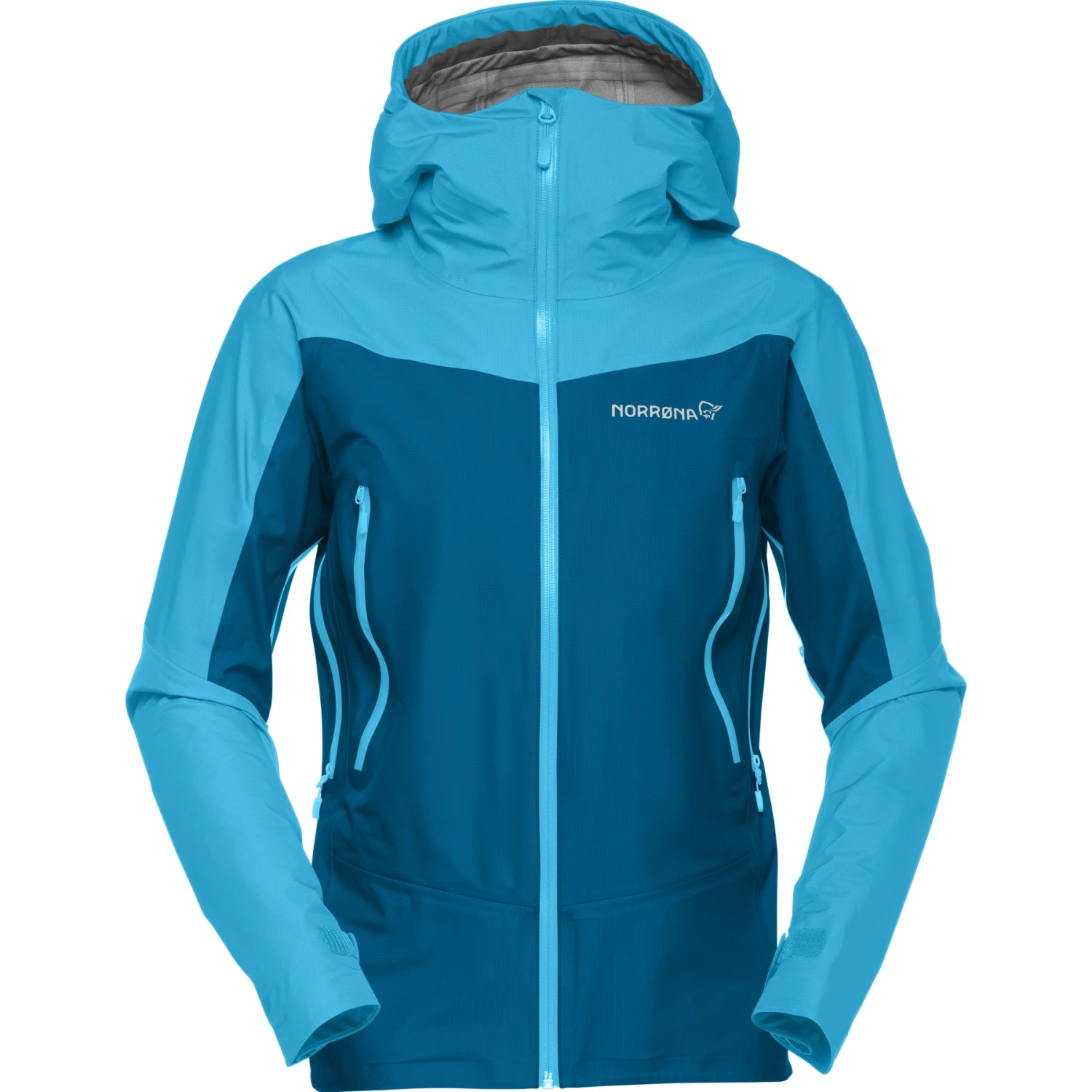 Norrona Chaqueta Mujer - Falketind Gore-Tex - Aquarius/Mykonos Blue 2 Norrona Chaqueta Mujer - Falketind Gore-Tex - Aquarius/Mykonos Blue - Imagen 2