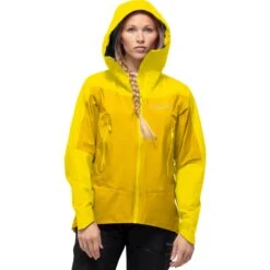 Norrona Chaqueta Mujer - Falketind Gore-Tex - Blazing Yellow/Sulphur