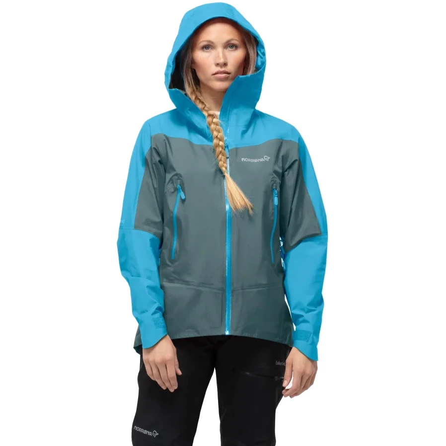 Norrona Chaqueta Mujer - Falketind Gore-Tex - Aquarius/North Atlantic 1 Norrona Chaqueta Mujer - Falketind Gore-Tex - Aquarius/North Atlantic