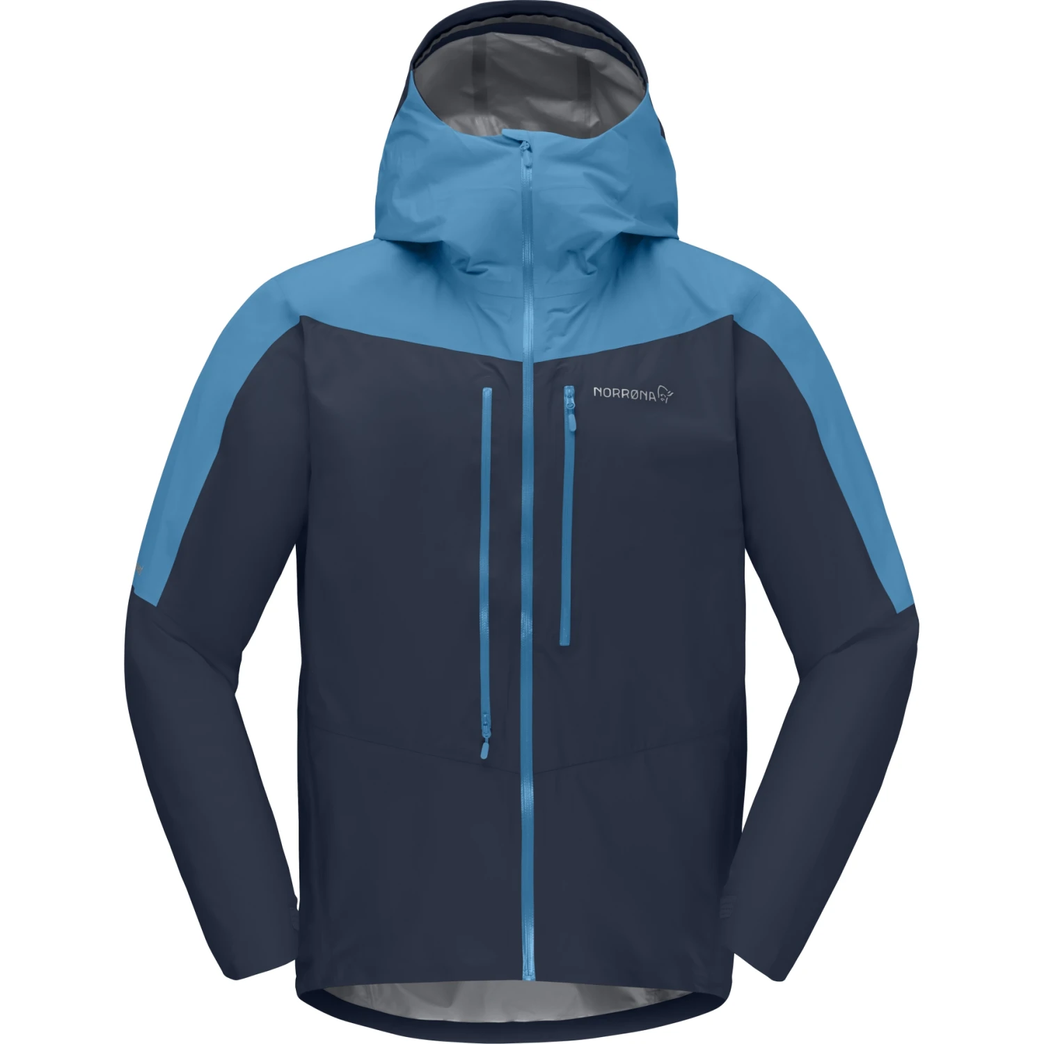 Norrona Chaqueta Hombre - Falketind Gore-Tex Paclite - Hawaiian Surf/Indigo Night 2 Norrona Chaqueta Hombre - Falketind Gore-Tex Paclite - Hawaiian Surf/Indigo Night - Imagen 2