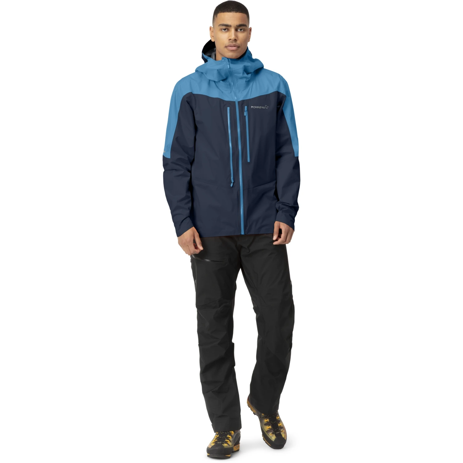Norrona Chaqueta Hombre - Falketind Gore-Tex Paclite - Hawaiian Surf/Indigo Night 4 Norrona Chaqueta Hombre - Falketind Gore-Tex Paclite - Hawaiian Surf/Indigo Night - Imagen 4