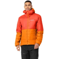 Norrona Chaqueta Hombre - Falketind Thermo60 Hood - Arednalin/Orange Popsicle