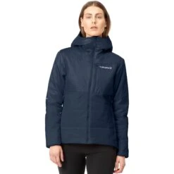 Norrona Chaqueta Mujer - Falketind Thermo60 Hood - Indigo Night