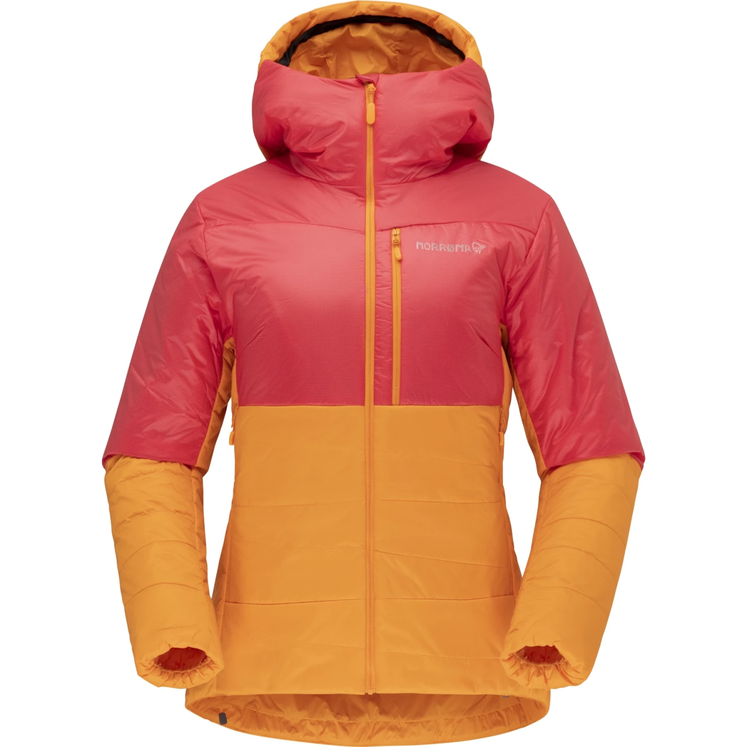 Norrona Chaqueta Mujer - Falketind Thermo60 Hood - Orange Popsicle/Honeysuckle 2 Norrona Chaqueta Mujer - Falketind Thermo60 Hood - Orange Popsicle/Honeysuckle - Imagen 2