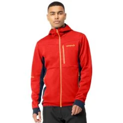 Norrona Chaqueta Hombre - Falketind Warm2 Octa Hood - Arednalin/Indigo Night