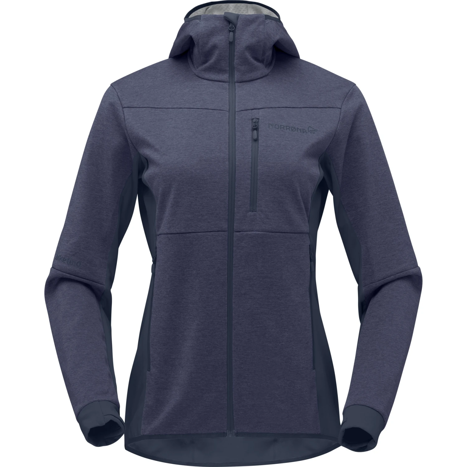 Norrona Chaqueta Mujer - Falketind Warm2 Octa Hood - Indigo Night 2 Norrona Chaqueta Mujer - Falketind Warm2 Octa Hood - Indigo Night - Imagen 2