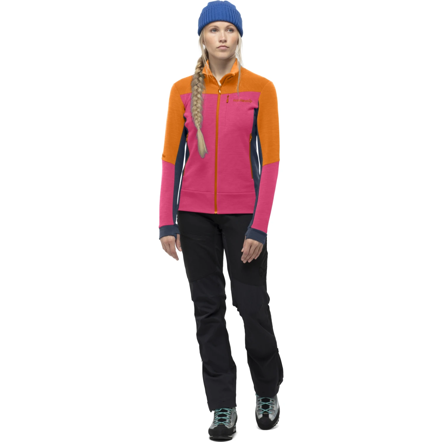 Norrona Chaqueta Mujer - Falketind Warmwool2 Stretch - Orange Popsicle/Honeysuckle 4 Norrona Chaqueta Mujer - Falketind Warmwool2 Stretch - Orange Popsicle/Honeysuckle - Imagen 4