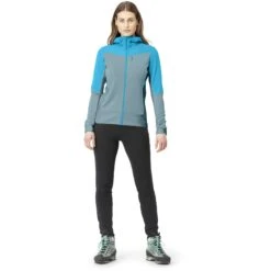 Norrona Chaqueta Mujer - Falketind Warmwool2 Stretch Zip Hood - Aquarius/Tourmaline -Norrona norrona falketind warmwool2 stretch zip hood jacket women aquarius tourmaline 2 1560992
