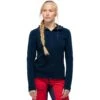 Norrona Chaqueta Mujer - Falketind Warmwool2 Stretch Zip Hood - Indigo Night