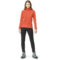 Norrona Chaqueta Mujer - Falketind Warmwool2 Stretch Zip Hood - Orange Alert -Norrona norrona falketind warmwool2 stretch zip hood jacket women orange alert 3 1254046