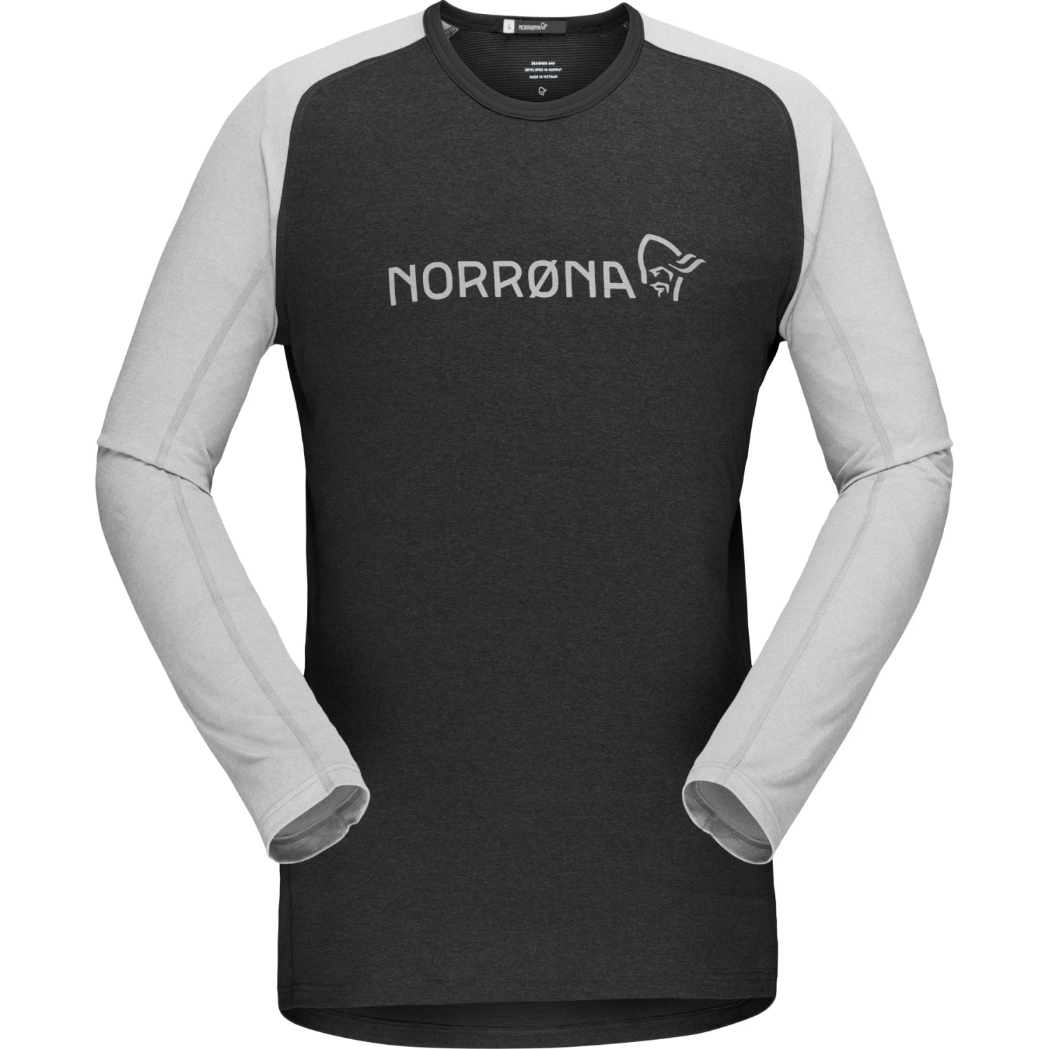 Norrona Camiseta De Manga Larga Hombre - Fjørå Equaliser Lightweight - Caviar/Castor Grey 2 Norrona Camiseta De Manga Larga Hombre - Fjørå Equaliser Lightweight - Caviar/Castor Grey - Imagen 2