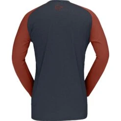 Norrona Camiseta De Manga Larga Hombre - Fjørå Equaliser Lightweight - Rooibos Tea/Indigo Night -Norrona norrona fjora equaliser lightweight long sleeve shirt men rooibos tea indigo night 2 1254127
