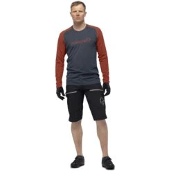 Norrona Camiseta De Manga Larga Hombre - Fjørå Equaliser Lightweight - Rooibos Tea/Indigo Night -Norrona norrona fjora equaliser lightweight long sleeve shirt men rooibos tea indigo night 3 1254129