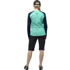 Norrona Camiseta De Manga Larga Mujer - Fjørå Equaliser Lightweight - Arcadia/Indigo Night -Norrona norrona fjora equaliser lightweight long sleeve shirt women arcadia indigo night 4 903457
